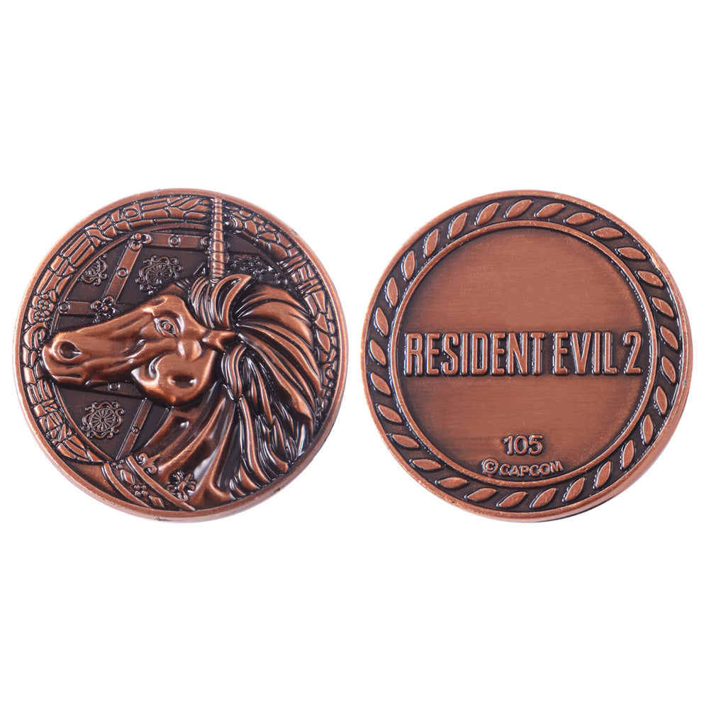 Unicorn Medallion Coin in Resident Evil